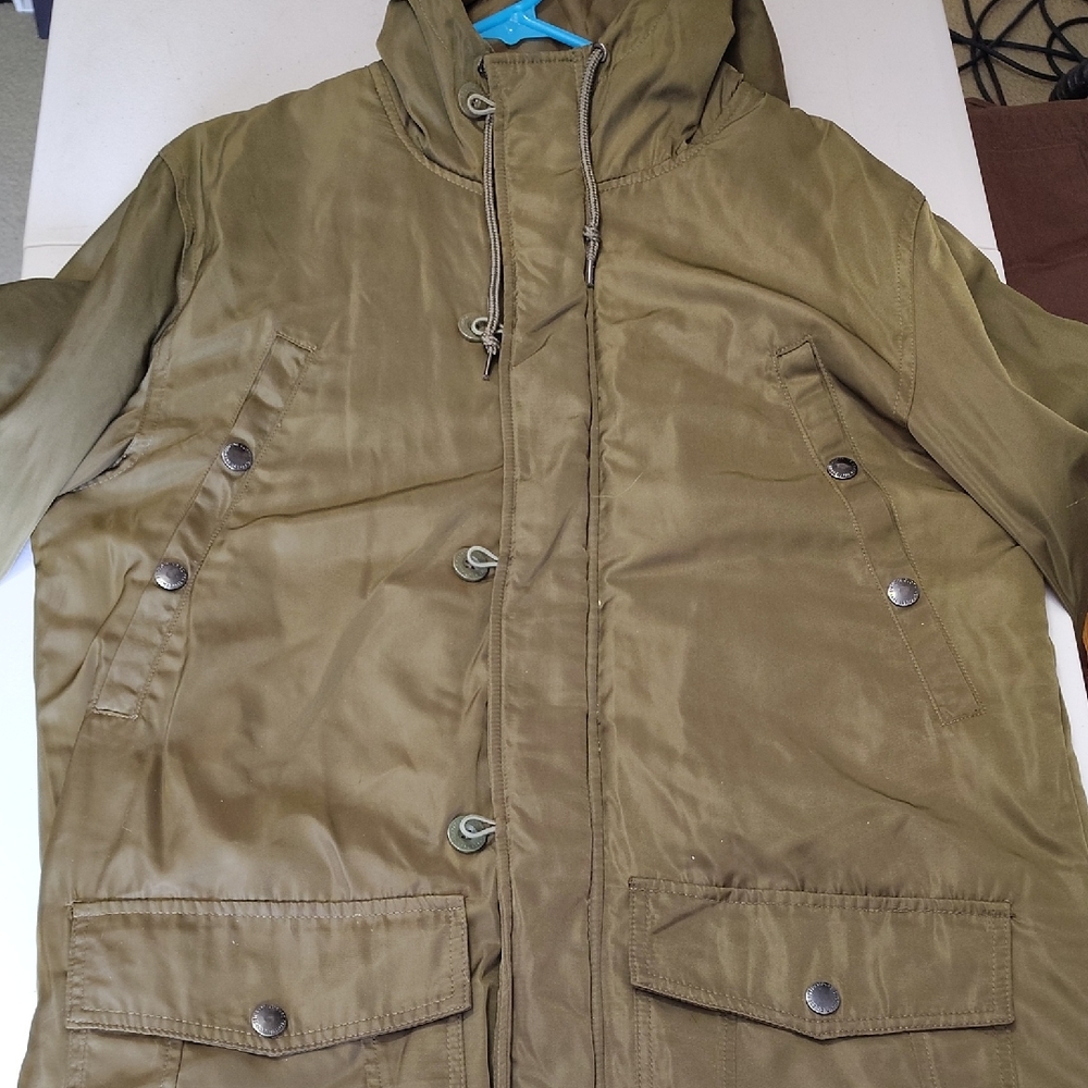 Empyre Olive Green Hooded Field Jacket